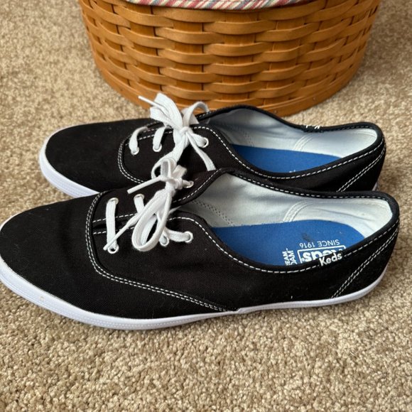 Keds Navy Blue Champion Canvas Lace-Up Sneakers 9.5W - Picture 4 of 10